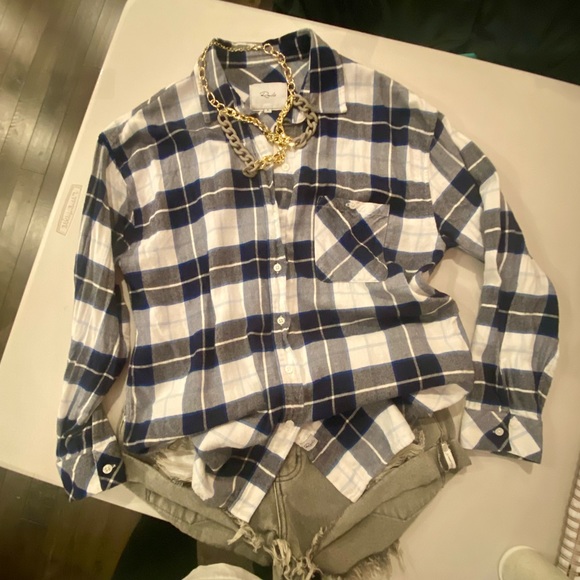 Rails | Womens Button Up Flannel Top - Picture 1 of 8